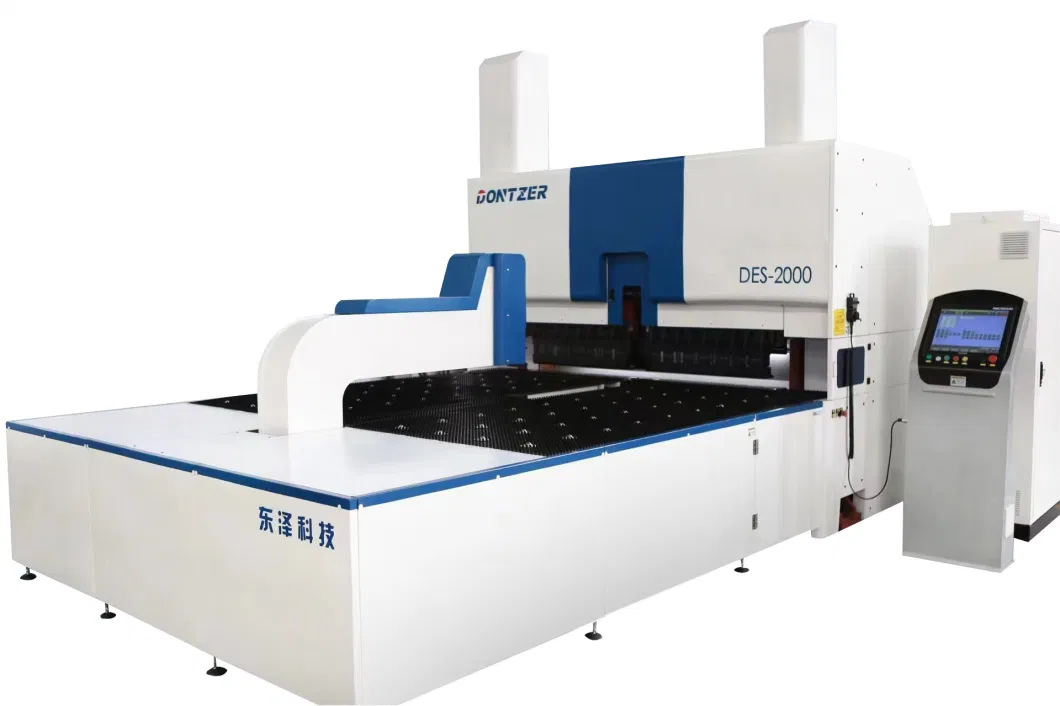 Four in One-Batch Processing 1.5*5m Hydraulic Pressing Rolling Printing Punching Zinc Silver Galvanized Steel Plate CNC Turret Metal Sheet Stamping Machine