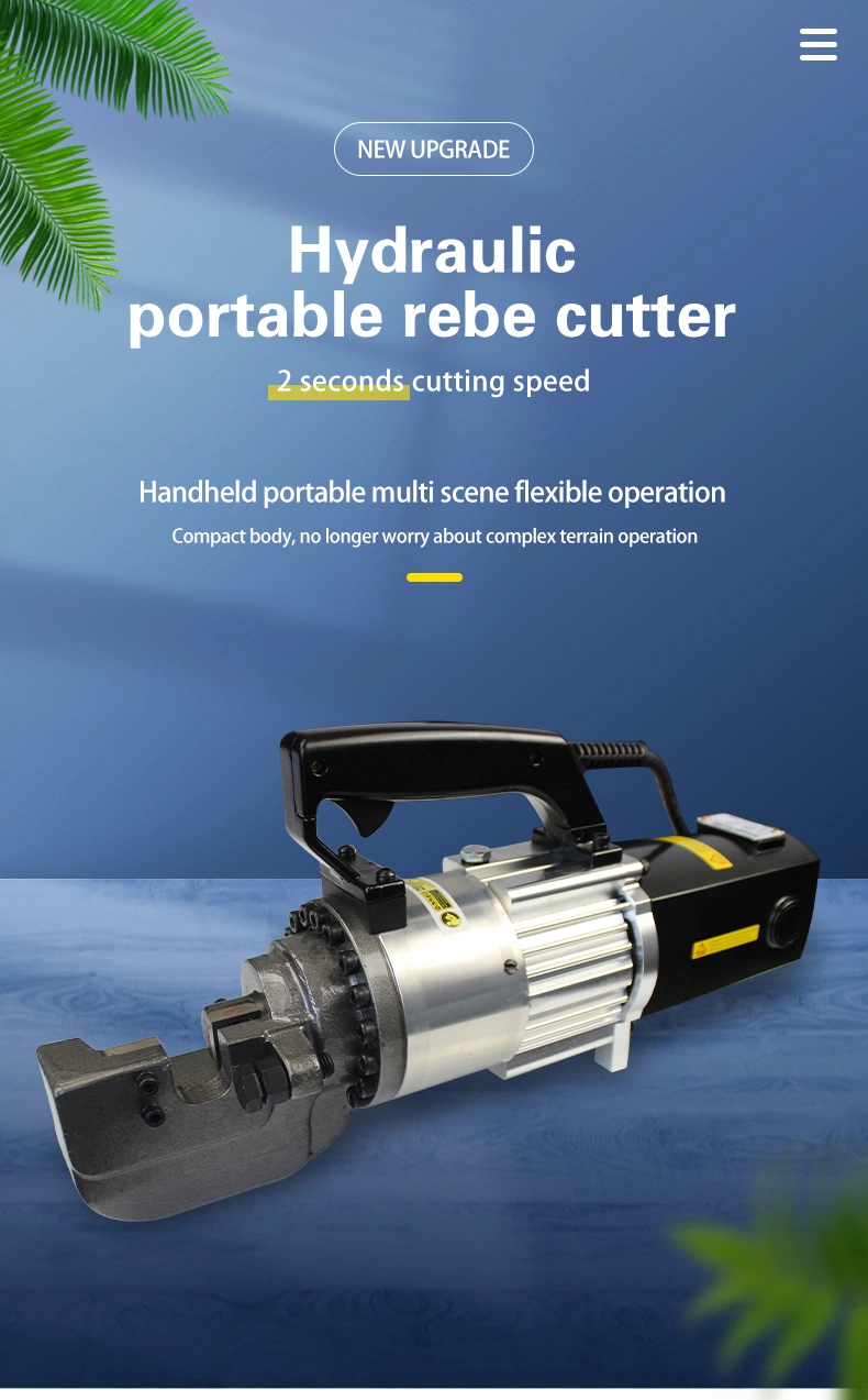 Rebar Decoiler Cutter Machine Portable Cordless Rebar Cutter