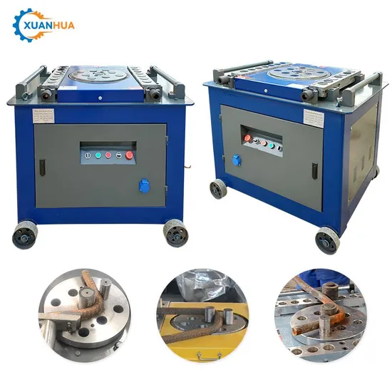 Xb50 32mm Single Phase Motor Hydraulic Rebar Stirrup Bender Machine 